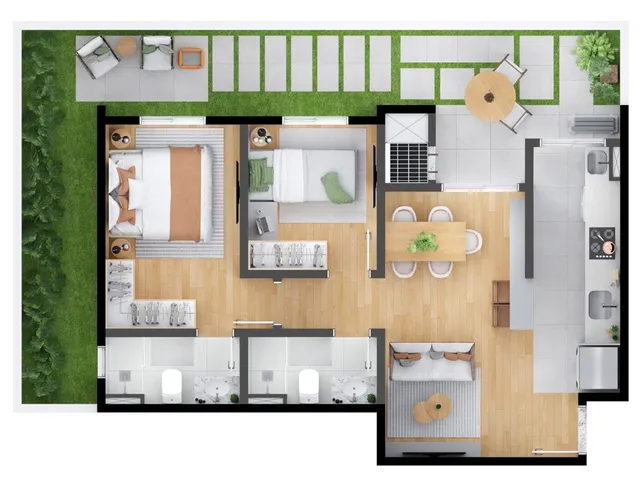 Imagem 9: Meo Neoville Apartamento com 2 dormitórios