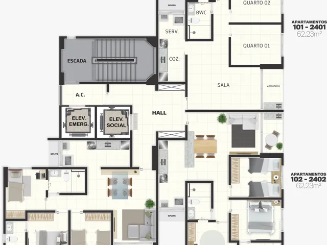 Imagem 4: Isa Melo Apartamento com 3 dormitórios