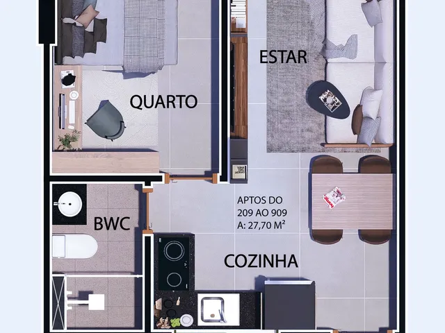 Imagem 8: Ária Boa Vista Apartamento com 2 dormitórios