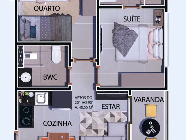 Imagem 12: Ária Boa Vista Apartamento com 2 dormitórios