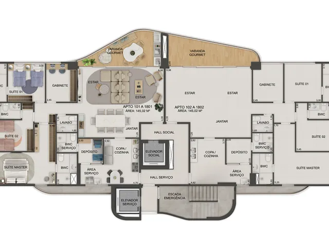 Imagem 2: Casa Real Apartamento com 3 dormitórios