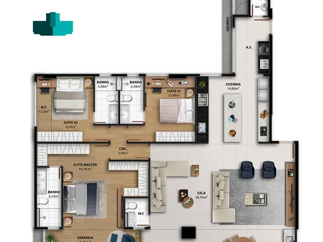 Imagem 4: Balcony Residences