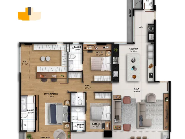Imagem 5: Balcony Residences