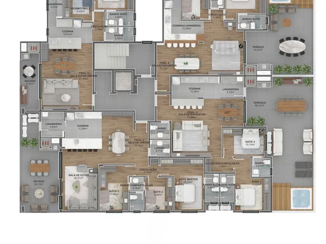 Imagem 15: Pátio - Pátio Apartamento com 2 dormitórios