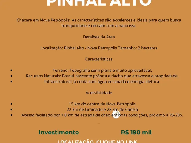 Imagem 5: Chácara em Pinhal Alto / Cód: AGP-001 - Chácara em Pinhal Alto / Cód: AGP-001