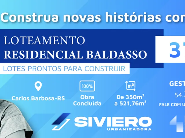 Imagem 2: Carlos Barbosa] Loteamento Residencial Baldasso - [Carlos Barbosa] Loteamento