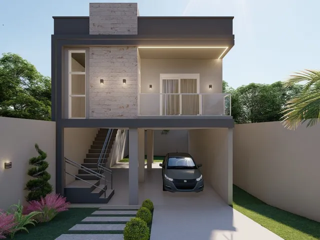 Imagem 4: Casa Sob Pilotis no Loteamento Gran Villagio - Casa Sob Pilotis no Loteamento Gran Villagio