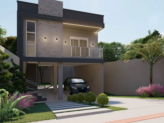 Imagem 2: Casa Sob Pilotis no Loteamento Gran Villagio - Casa Sob Pilotis no Loteamento Gran Villagio