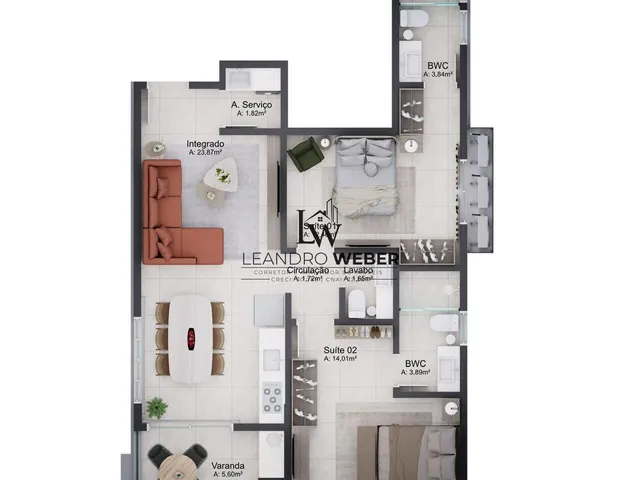 Imagem 12: Apartamento Praia de Mariscal em Bombinhas - SC