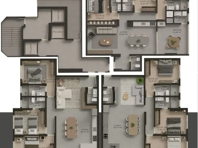 Imagem 3: Paradise Tower Apartamento com 3 dormitórios