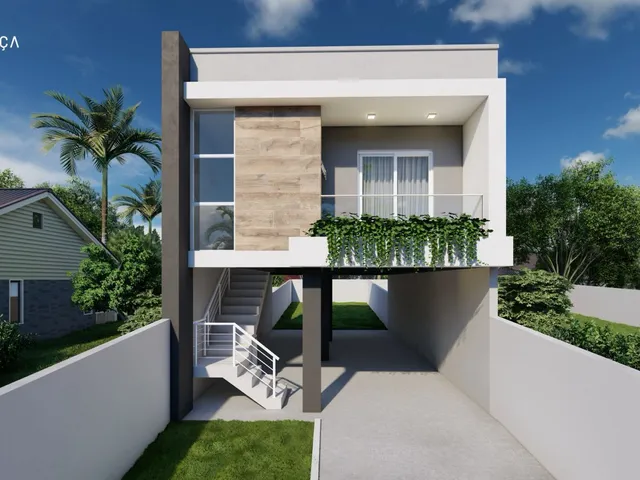 Imagem 2: Casa Sob Pilotis no Loteamento Ares - Casa Sob Pilotis no Loteamento Ares