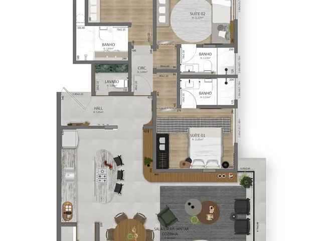Imagem 14: Magno - Magno Apartamento com 3 dormitórios