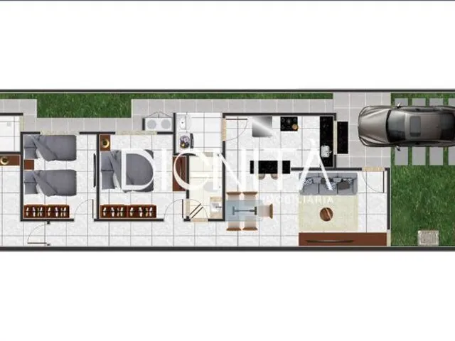 Imagem 16: ? Casa Plana com Fachada Moderna – 2 Suítes e Acabamentos Premium