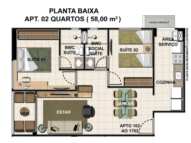 Imagem 2: Sainte Marie Apartamento com 2 dormitórios