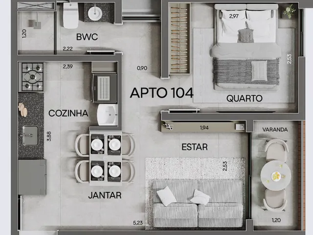 Imagem 5: Samá Park Apartamento com 2 dormitórios