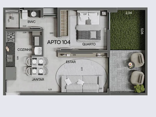 Imagem 6: Samá Park Apartamento com 2 dormitórios