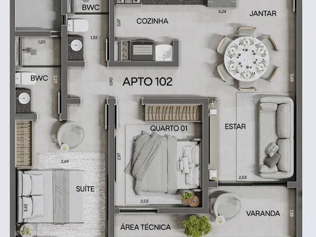 Imagem 8: Samá Park Apartamento com 2 dormitórios