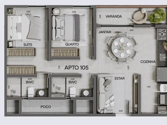 Imagem 9: Samá Park Apartamento com 2 dormitórios