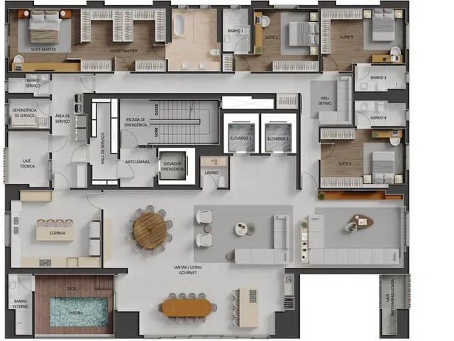 Imagem 12: City Park Royal Apartamento com 4 dormitórios