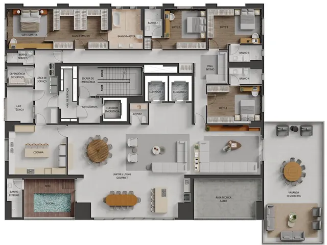 Imagem 6: City Park Royal Apartamento com 4 dormitórios