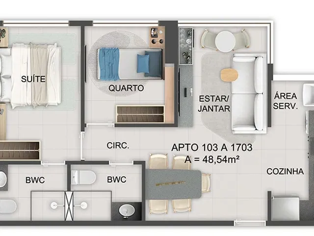 Imagem 2: Vivenza Apartamento com 2 dormitórios