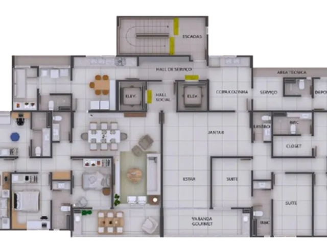 Imagem 3: Aurora 17 Apartamento com 4 dormitórios