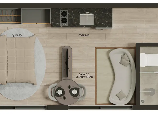 Imagem 4: Yafah Design Apartamento com 1 dormitório
