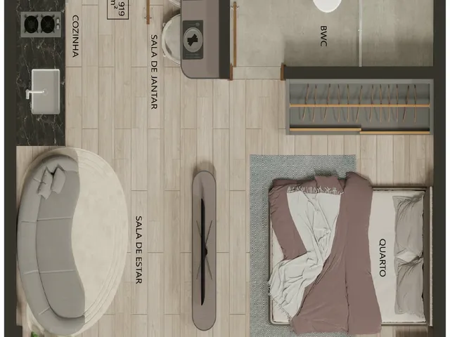Imagem 6: Yafah Design Apartamento com 1 dormitório