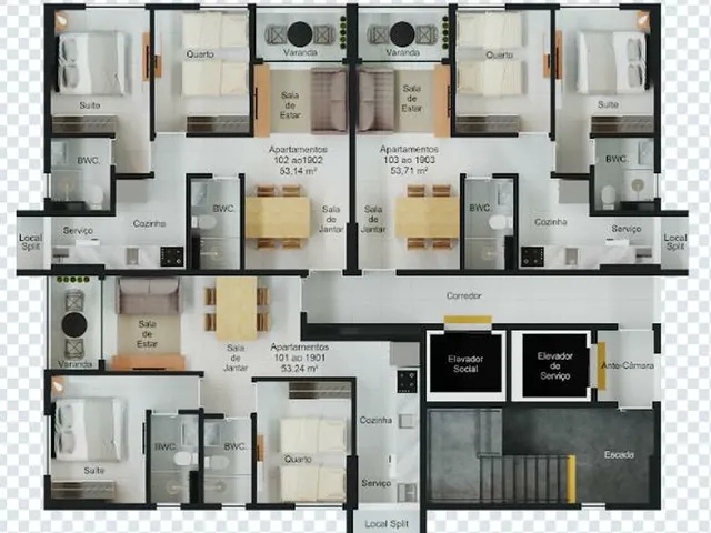 Imagem 3: Helena Verçosa Apartamento com 2 dormitórios