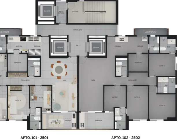 Imagem 2: Paço Decó Apartamento com 4 dormitórios