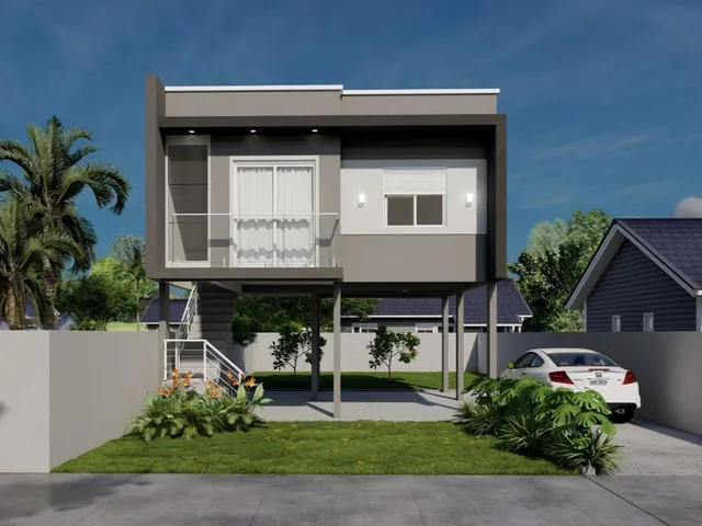 Imagem: Casa Sob Pilotis Na Região Do Bairro Boqueirão/OL