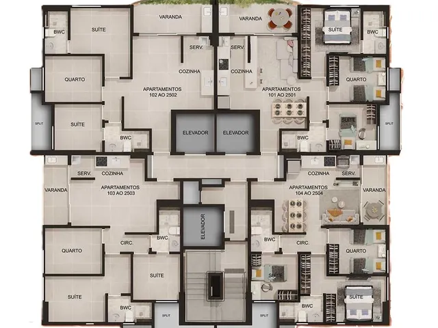 Imagem 3: Porto Firenze Apartamento com 3 dormitórios