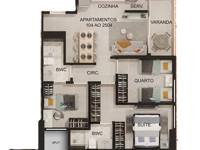 Imagem 4: Porto Firenze Apartamento com 3 dormitórios