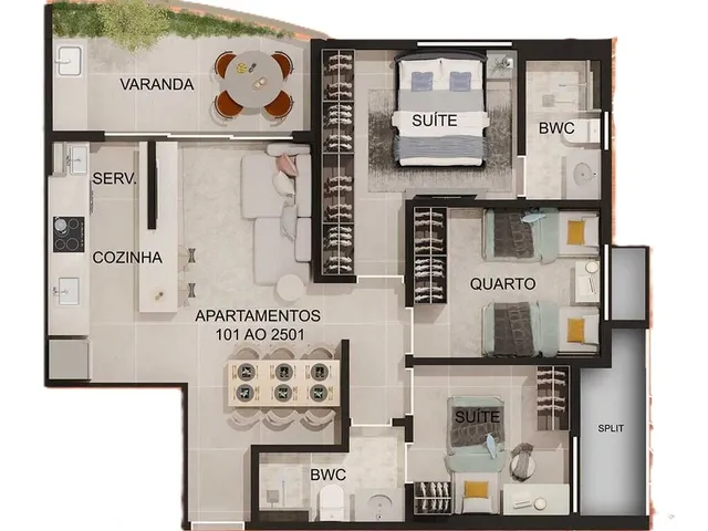 Imagem 5: Porto Firenze Apartamento com 3 dormitórios