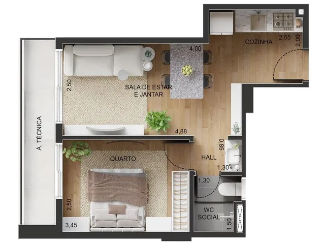 Imagem 5: Soft Living Apartamento com 3 dormitórios