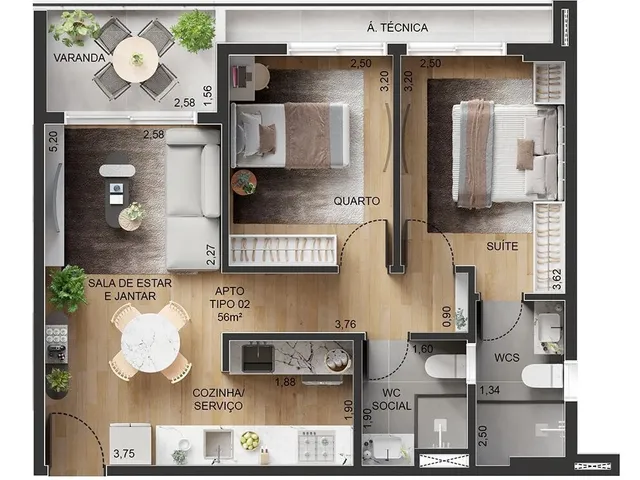Imagem 7: Soft Living Apartamento com 3 dormitórios