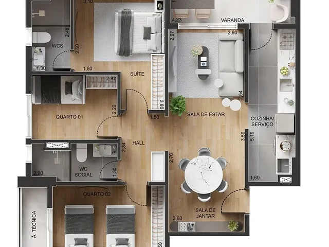 Imagem 8: Soft Living Apartamento com 3 dormitórios