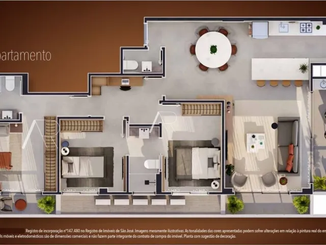 Imagem 4: APARTAMENTO 3 DORMITÓRIOS NO KOBRASOL