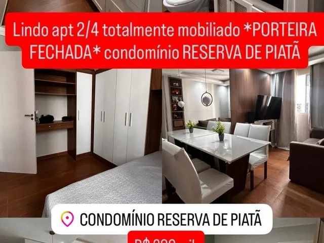 Imagem 13: Vendo Apartamento no Reserva Piatã com 2/4 reformado mobiliado, 1 vaga - Piatã