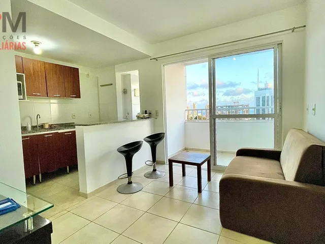 Imagem 7: Apartamento de 1/4 com suíte, varanda, mobiliado e com vista mar para aluguel no bairro