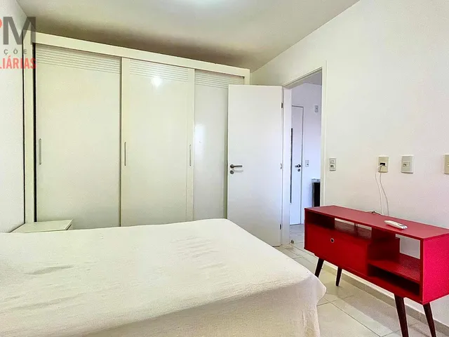Imagem 14: Apartamento de 1/4 com suíte, varanda, mobiliado e com vista mar para aluguel no bairro