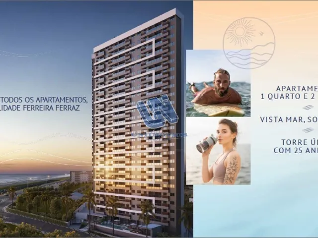 Imagem 2: Ocean House 2 Quarto sendo 1 suíte com varanda e vista mar 58,43m2 em Jaguaribe