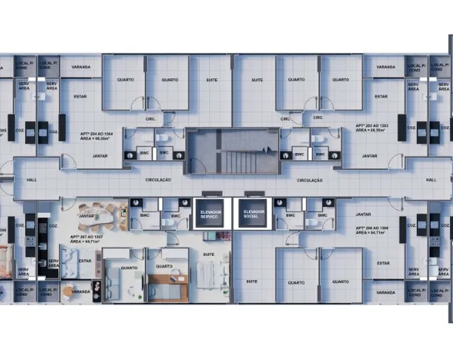 Imagem 5: Parc College Apartamento com 3 dormitórios