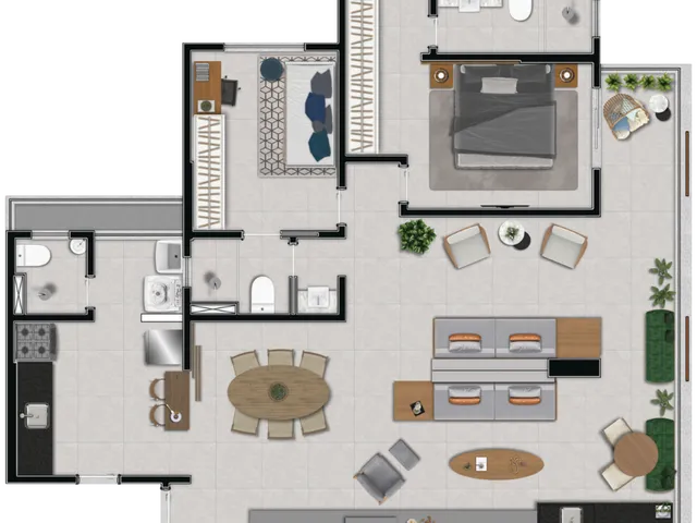 Imagem 4: Ventanas Apartamento com 3 dormitórios