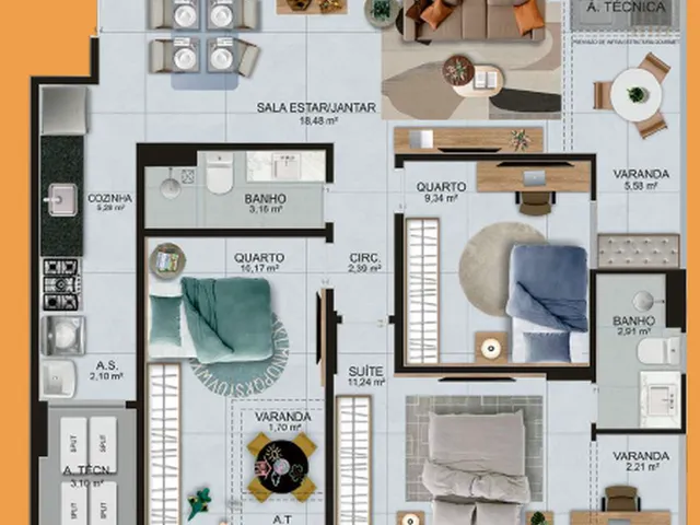 Imagem 7: Terrace Apartamento com 3 dormitórios