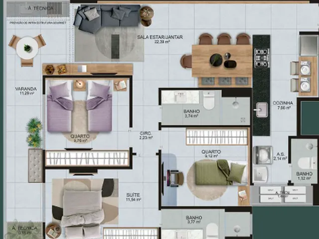 Imagem 8: Terrace Apartamento com 3 dormitórios