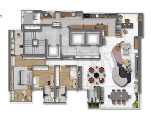 Imagem 3: Apartamento 4 Suítes de 210m² no Amadiz Barreto, Graça