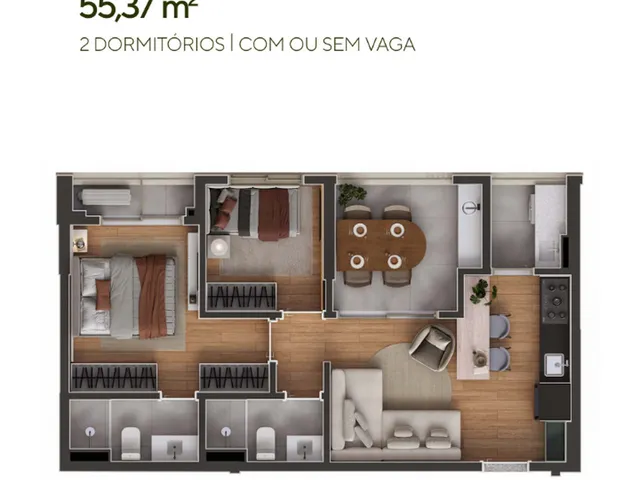 Imagem 10: DZ Jamaris Apartamento com 2 dormitórios