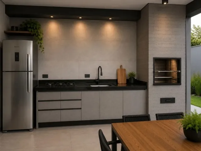 Imagem 2: Casa Térrea de Alto Padrão com 3 Suítes, Piscina e Pé-Direito Duplo no Condomínio