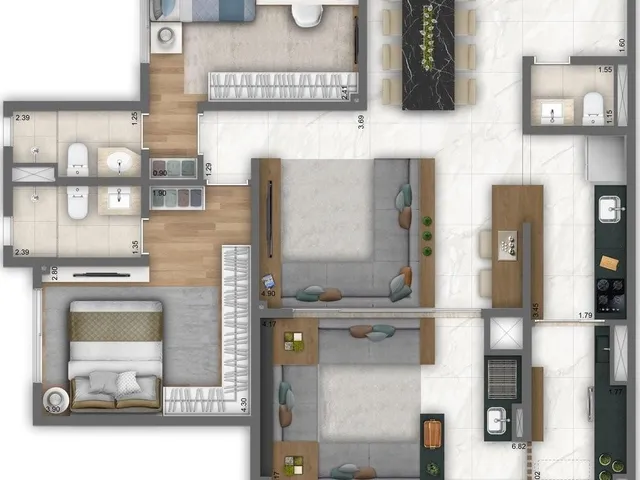 Imagem 7: 0 Apartamento com 3 dormitórios